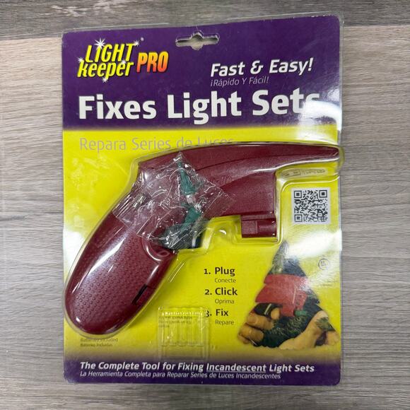 Light Keeper Pro, Tool for Fixing Christmas Holiday Light Sets, New, Clear - Picture 1 of 2